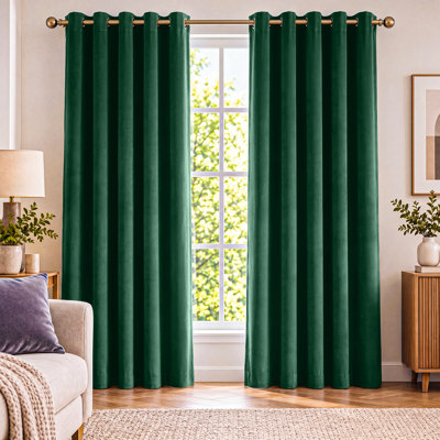 Luxury Crushed Velvet Eyelet sheer Curtain
