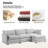 Redenius 4-Piece 112'' Upholstered L-Shape Sectional-1169641720