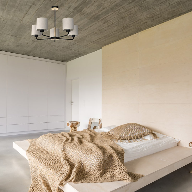 Atlanta Cotton / Cotton Blend Semi Flush Mount
