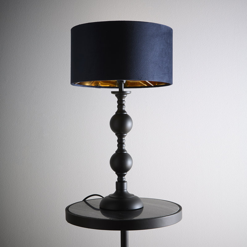 Arjina Metal Table Lamp, Navy