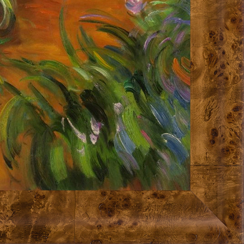 «Irises» par Claude Monet, reproduction d'art sur toile encadrée, H 29,75 po x l 25,75 po x P 2 po
