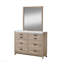 1pc commode contemporaine transitionnelle rustique brun naturel imitation pierre
