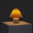 Brightech Serena 10" Ceramic LED Table Lamp - Retro Inspired Globe Base with Cream Pleated Shade