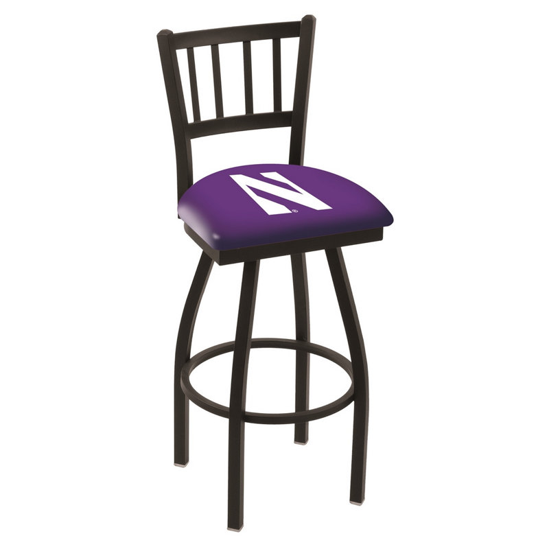 NCAA Swivel 30" Bar Stool, Northwestern Wildcats