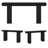 63-Inch Industrial Farmhouse Console Table with Dual-Tier Storage and Inverted Triangle Design for Entryway or Behind Sofa Use.