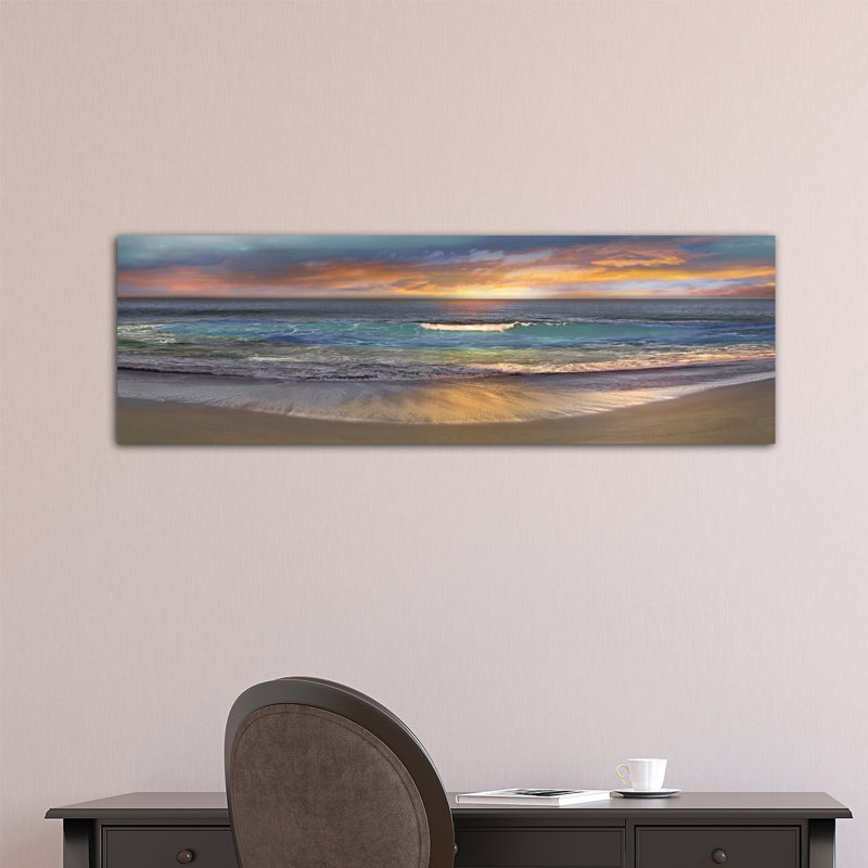 «Malibu Alone» par Mike Calascibetta - estampe numérique sur toile tendue avec châssis, H 16 po x l 48 po x P 1,5 po