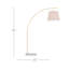 Grande lampe sur pied 87 po Cloister-86876971