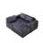 Boneless Modular Vacuum-Compressed Dark Gray Sofa