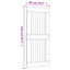 Porte coulissante avec quincaillerie Vidaxl-112703736