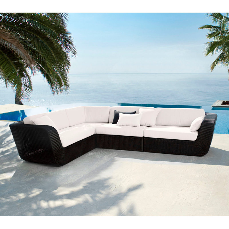 Savannah Outdoor Seating Group, White, Gray