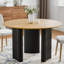 Table de salle à manger en bois de chêne 46 po à deux tons 46 po-117547366-117547368-117547370