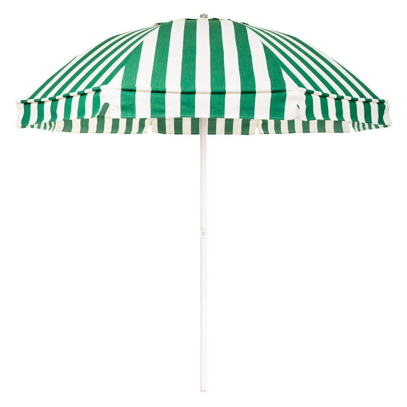 Parasol de patio, Vert/blanc