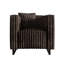 CHAISE EN VELOURS BRUN-1759894200