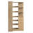  L-Shaped Corner Bookshelf With LED Lights & Drawers