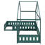 Twin Size L-Shaped House Bed with Safety Guardrails, Wooden Twin House Bed Frame, Simple Modern Design, Easy Assembly-DARK GREEN