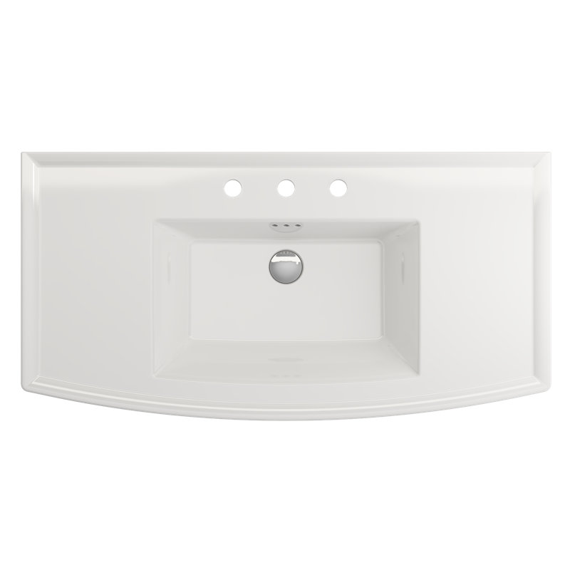 Lavita 39.57'' L Bathroom Sink, White