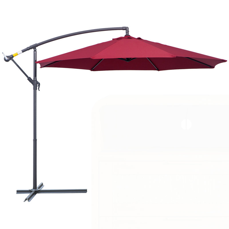 Parasol excentré pour patio avec base