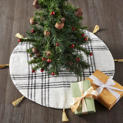 Plaid Cotton Tree Skirt