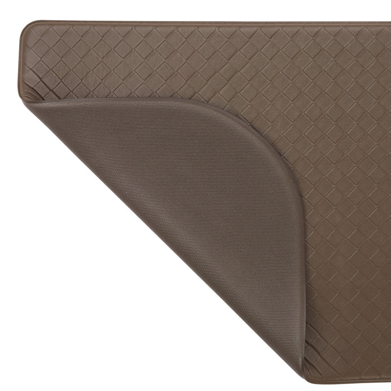 Soothing Comfort Standing Anti-fatigue Mats, Brown, Semi-Circle 1' 6" x 5'