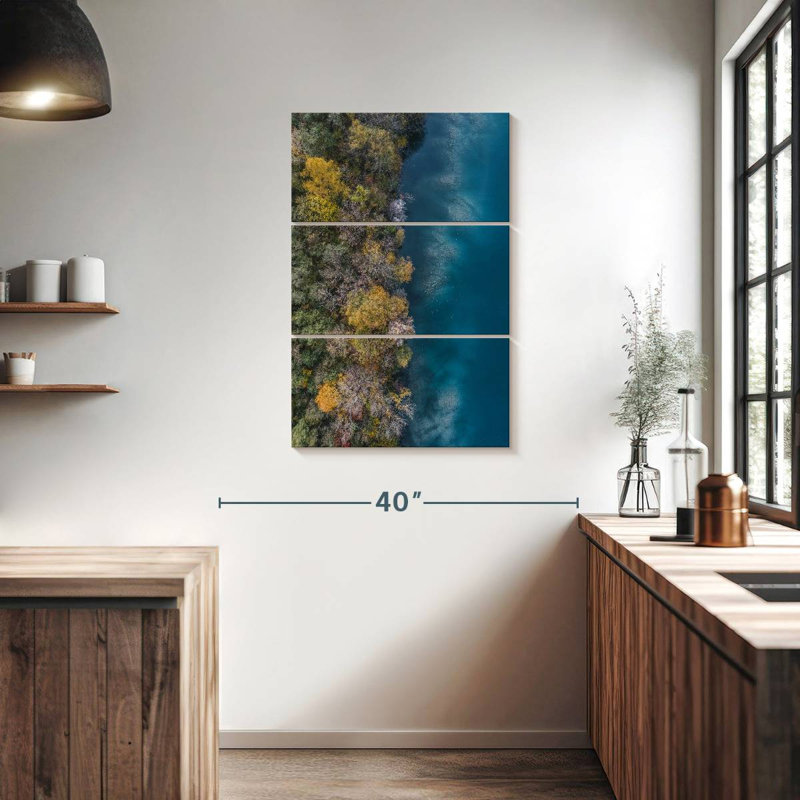 Masam Forest Along Lake Thun, 38" H x 24" W