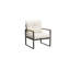 Ensemble de 2 chaises d'extérieur en acier avec meubles de patio