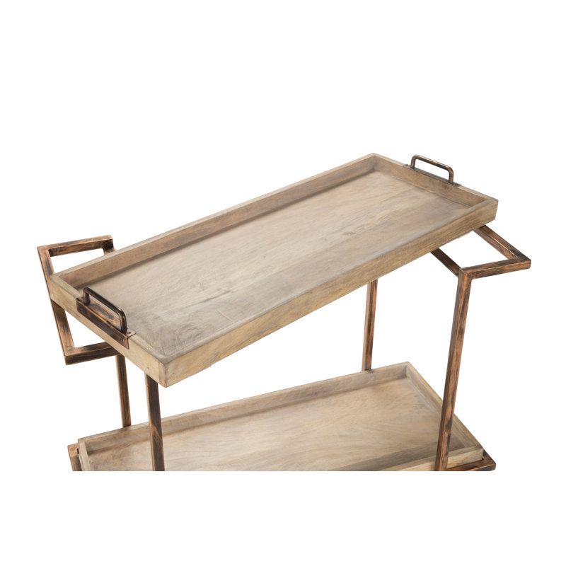 Haddijatou Metal Bar Cart