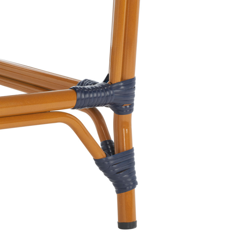 Tabouret de bar Popplewell, Marine, 25.75" H x 22.5" W x 22.5" D