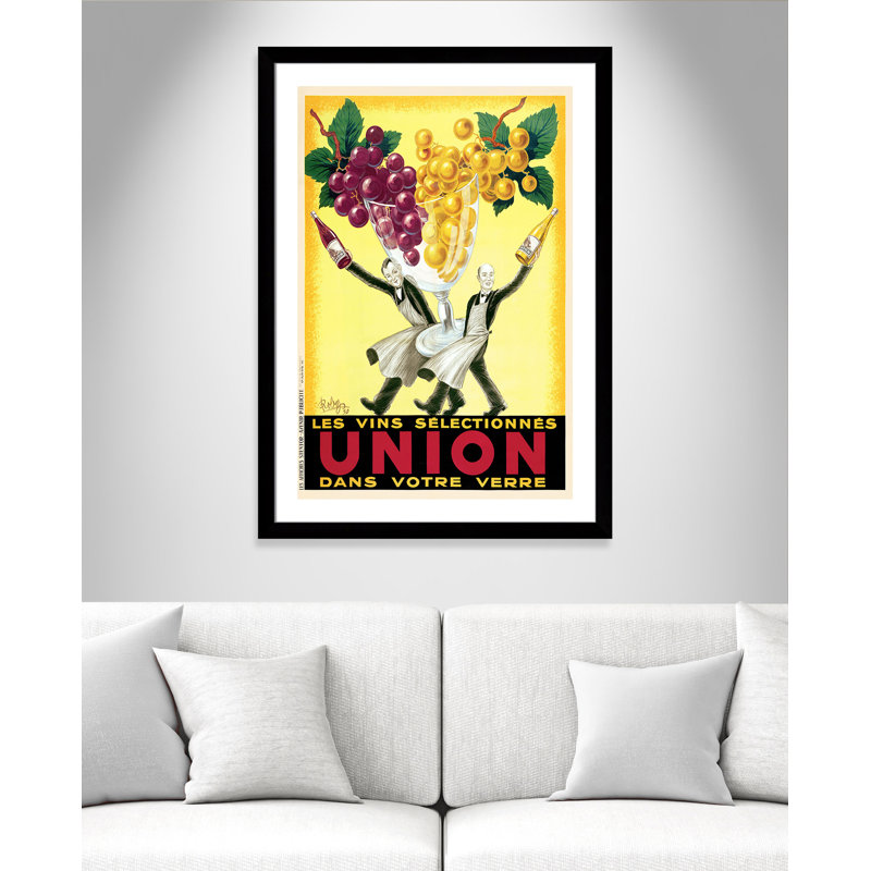 «Brickhill Union», affiche vintage encadrée