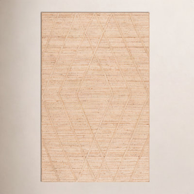 Flatweave Geometric Jute Rug