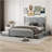 Queen Size Platform Bed With With 2 Big Drawers-1587718730