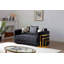 Causeuse avec coussins pour le salon, noir