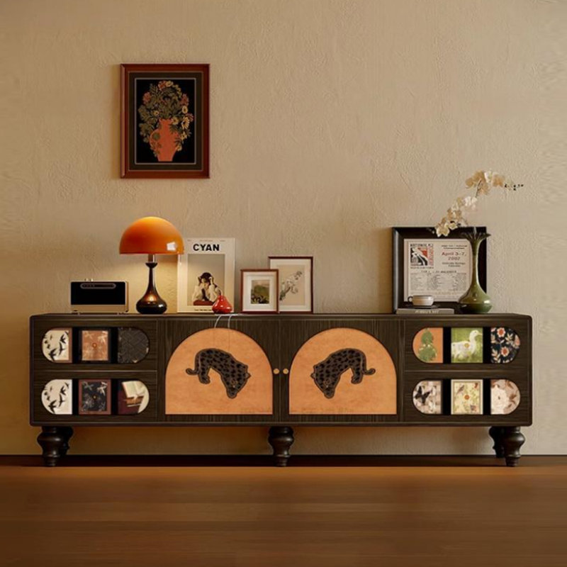 Meuble télé créatif et personnalisé, H 21,65 po x L 86,61 po x l 15,74 po