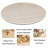 35.5“ Round Sintered Stone Dining Table With Metal X-Base – Modern Kitchen & Small Space Round Dining Table-2147180566