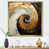 Impression dorée sur toile encadrée