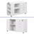Ardeha 39" W 3-Tiers Wood Storage File Cabinet with 3 Drawers &3 Side Storage Shelve &Built-In Outlet-1125584190
