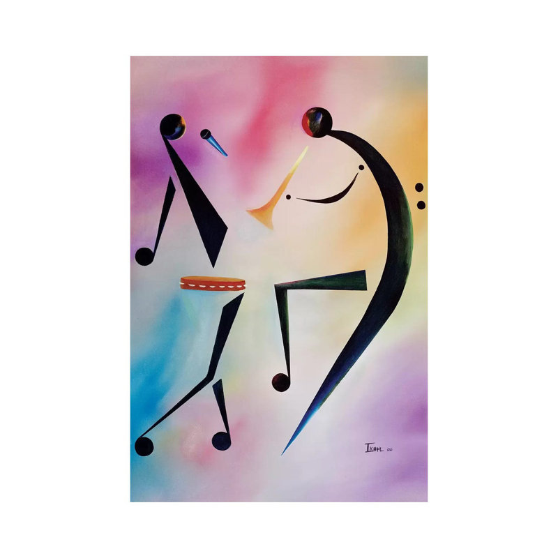 Tambourine Jam by Ikahl Beckford - Wrapped Canvas Print, 20.32 cm H x 30.48 cm W