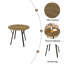 35.43 Inch Round Dining Table, Small Circle Kitchen Table With Metal Black Legs For 2-4 People,Modern Dining Room Table