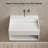 MonBlari 31" X 18" Rectangle Solid Surface Wall Mounted Bathroom Sinks Matt White