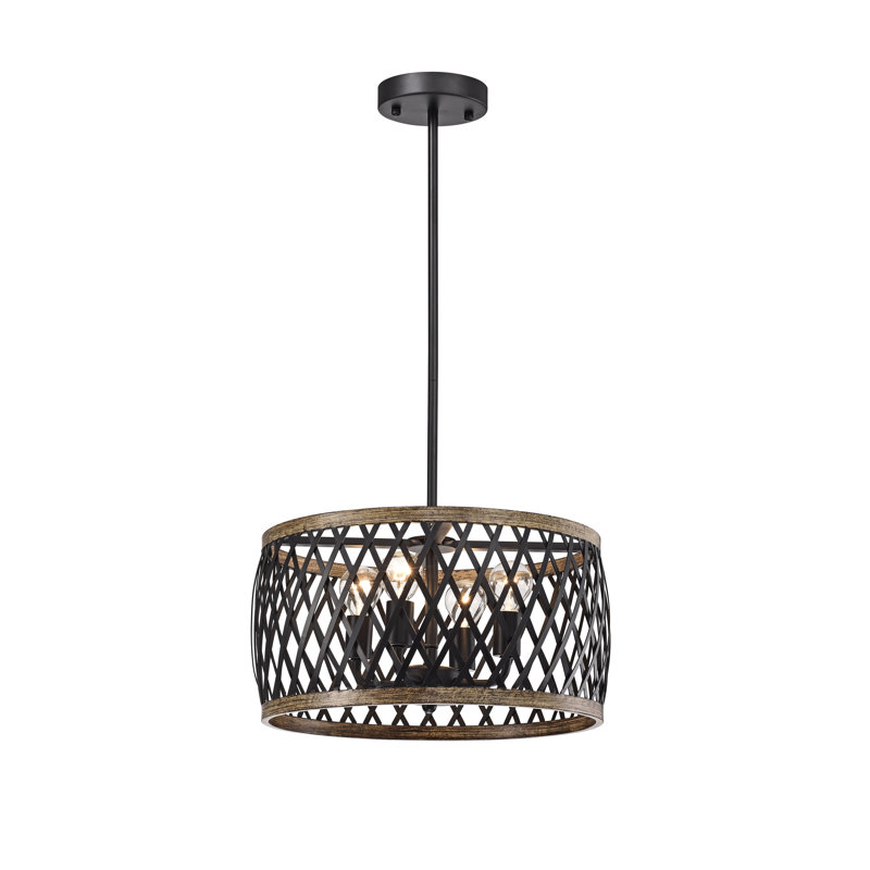 4 - Light Lantern Drum Chandelier