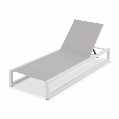 Set Of 2 Outdoor Chaise Lounge Chair, 5-Level Adjustable Durable Aluminum Frame And PVC-coated polyester Mesh