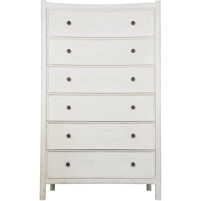 Hampton 6 - Drawer Dresser, White Wash