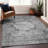 Premium Machine Washable Prisco Gray Rug-2084694964