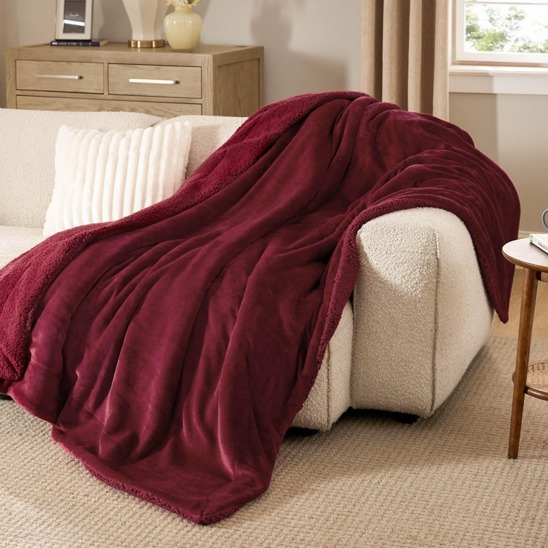 Bedsure Fitted Sheet Deep - Bed Sheets Extra Deep Pocket made of Soft Brushed Microfiber for Bed, Red, 150cm x 200cm
