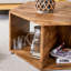 Table basse de style hexagonal - Autocollants à motifs, rangements multiples, finition lisse, moderne et chic pour la maison avec rangement saisissant, surface, facile à nettoyer-1053144263-1053144261