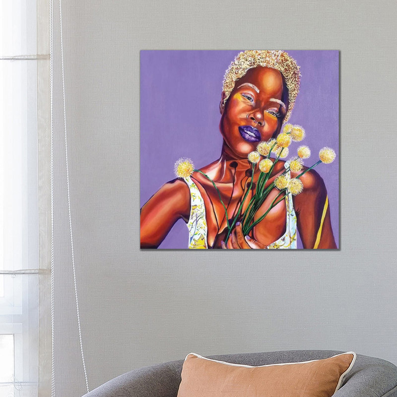 Lavender - Painting on Canvas, Wrapped Canvas, 66.04cm H x 66.04cm W x 1.91cm D