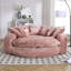 Confortable canapé-lit double, canapé-lit surdimensionné avec accoudoirs, grand fauteuil décoratif à dossier haut rembourré, canapé-lit rond, salon-1717916323