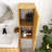 30" H Wall-Mounted Floating Bathroom Vanity Side Cabinet With A Door And A Shelf-1077775596