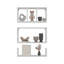 Tablettes flottantes murales, ensemble de 3 présentoirs rectangulaires, organisateur de maison moderne