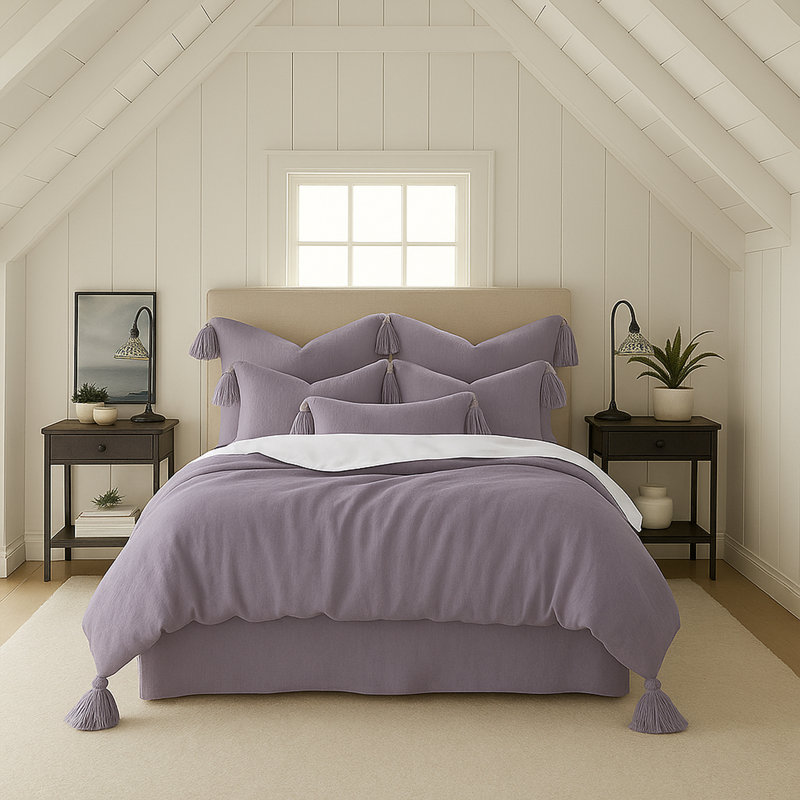 Édredon lilas Elsie, Très grand édredon + 5 pièces supplémentaires 
