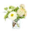 Darla Dahlia, Protea and Sunflower Arranged in a Glass Vase